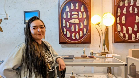 Jen Rose Smith Gotauco inherited whale teeth and bones from her family of seal hunters and whalers (Credit: Jen Rose Smith)